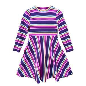 Finding‎ Foxtale Girls Twist & Shout Striped Ribbed Long Sleeve Dress Size 12